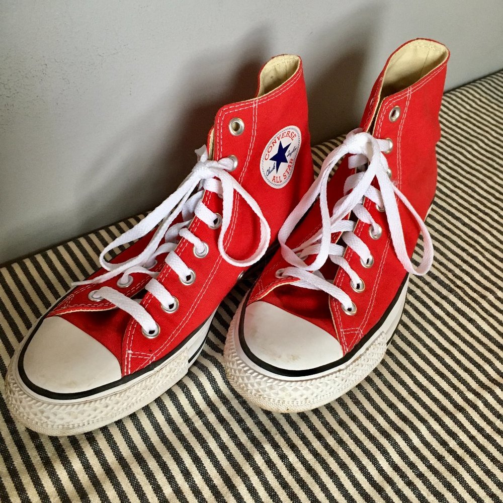Converse Red Chuck Taylor All Star High Tops size 9